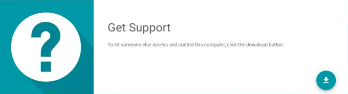 remote support download button